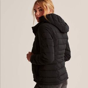black puffer jacket topshop